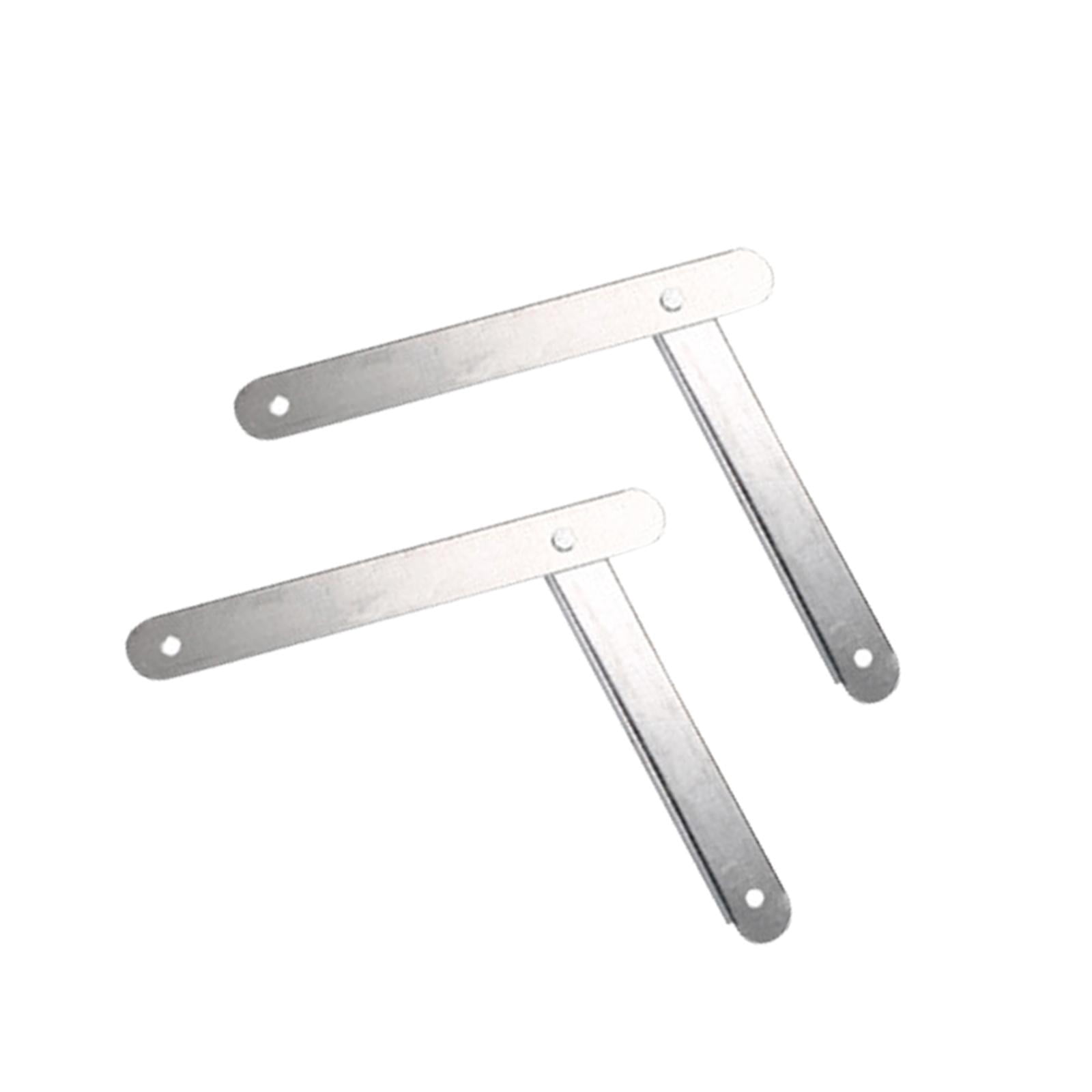 2Pcs Heavy Duty Aluminum Step Ladder Hinge Stepladders for Herringbone Ladder White
