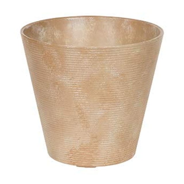Novelty 34063 Cali Round Planter, 6-Inch, Taupe