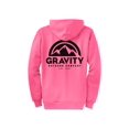 thumbnail image 2 of Gravity Outdoor Co. Zip-Up Hoodie - Neon Pink - Black Logo - Medium, 2 of 2