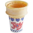 thumbnail image 2 of JOY #40 Jacketed Flat Bottom Cake Cones – The Sanitary "Touch-Free" Standard, Full 24-Case Pallet (Total 14,400 Cones), 2 of 3