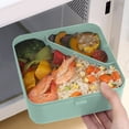 thumbnail image 4 of Summer Savings Kcavykas Sealed Compartment Plastic Lunch Box Can Be Put into Microwave Oven Student Lunch Box Large Capacity Lunch Box for Office Workers, 4 of 6