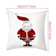 thumbnail image 2 of Agiferg Christmas New Pillowcase Rag Linen Pillowcase Back Cushion Cover, 2 of 2