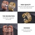 thumbnail image 5 of CIMAXIC Silver Copper Toe Rings Set of 3 Durable Comfortable for Decoration Banquets Parties Daily Wear,0.67"X0.67"X0.28", 5 of 5
