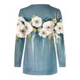 thumbnail image 5 of Liquidation à 50 % Chandail Surdimensionné pour Femmes 2023 Hauts Automne Manches Longues Chandail Ample Chemise Chic Décontractée Chandails à Col Rond pour Dames, 5 of 5