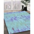 thumbnail image 3 of Ahgly Tapis Rectangulaire Lavable en Machine Intérieur Transitionnel Bleu Iceberg, 4 Pieds x 6 Pieds, 3 of 7