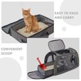 thumbnail image 4 of OUNONA Cat Toilet with Training Kit Foldable Light Grey for Cats 1 Set, 4 of 7