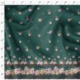 thumbnail image 4 of Soimoi Green Rayon Fabric Floral Panel Printed Craft Fabric by The Yard 42 Inch Wide, 4 of 5
