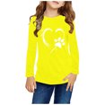 thumbnail image 2 of Birdeem Chemises à Manches Longues pour Filles Chemises à Manches Longues Imprimés Mignons Col Rond Hauts Blouses Décontractées Habillées Vêtements Chemises à Manches Longues pour Filles, 2 of 4