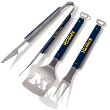 YouTheFan 9028567 Michigan Wolverines Spirit Series 3 Piece BBQ Set