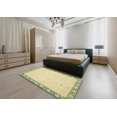 thumbnail image 4 of Ahgly Company Indoor Rectangle Abstract Avocado Green Oriental Area Rugs, 8' x 12', 4 of 6