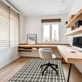 thumbnail image 2 of Mainstays Indoor Modern Plaid Machine-Tufted Gray and White Area Rug, 4' x 6', Machine Washable, Non-Slip Backing, 2 of 5