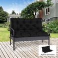 thumbnail image 2 of Outsunny Garden Bench Cushion with Backrest, Non-Slip 2 Seater Soft Pad, 2 of 10