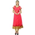 thumbnail image 2 of Bimba Robe Anarkali en Filet à Volants pour Femmes Kurta Kurti Indien Ethnique Longue Tunique, 2 of 9