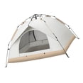 thumbnail image 2 of Quick Open Tent, Easy Pop Up Tent Automatic Rainproof  for Camping White Single Layer, 2 of 8