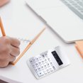 thumbnail image 1 of 8 Digit Standard Calculator with Large Display and Round Buttons | Basic Desktop Calculator with Quiet Sensitive Keys | Portable Math Calculator for Office Home School, 1 of 7