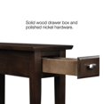 thumbnail image 1 of Leick Furniture Table d'Appoint en Bois pour Chaise Inclinable, Fini Chêne Chocolat, 1 of 5