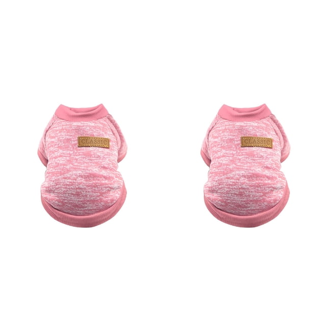 (Lot de 2) Rinsvye Animal de Compagnie Chien Chiot Classique Vêtements pour Chien Chandail Chandail en Molleton Vêtements Grand Chien Vêtements Chandail Chaud Hiver
