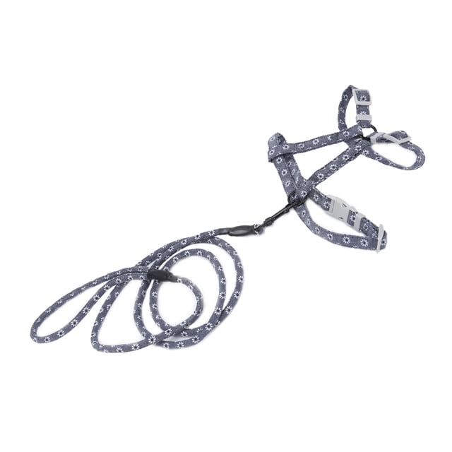 Cat Harness And Leash Set, Harness Leash Set Harness And Leash Set For Pet Cat Walking Rope For Cats For Cats Weighing 2.5-10kg / 88.2-352.7oz Dark Gray Florets M