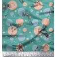 thumbnail image 1 of Soimoi Modal Satin Fabric Dot & Cocktail Beverages Print Fabric by Yard 42 Inch Wide, 1 of 3
