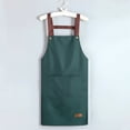 thumbnail image 4 of PVC Kitchen Apron with Phone Pocket | Waterproof, Oil-Resistant & Machine Washable | H-Strap Design | Multiple Colors Available | Ideal for Cooking, Baking & Kitchen Work | 85x65cm/33.4x25.5in, 4 of 6