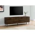 thumbnail image 3 of Monarch Specialties Tv Stand, 72 Inch, Console, Media Entertainment Center, Storage Cabinet, Brown Laminate, Black Metal, Transitional, 3 of 3