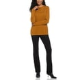 thumbnail image 2 of Rafaella Women's Long Sleeve Top with Rivet Neck Trim, 2 of 6