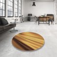 thumbnail image 4 of Ahgly Company Tapis d'Intérieur Lavable en Machine Carré Acajou Brun, 6 Pieds Carré, 4 of 7