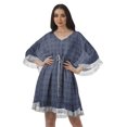 thumbnail image 1 of Moomaya Robes d'Été en Georgette Imprimée Femmes Plage Hawaïennes Mini Robes Femmes, 1 of 6