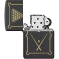 thumbnail image 3 of 2024 Zippo Design de Billard, Noir Craquelé Mat, Carte : 27,16 $, 3 of 5