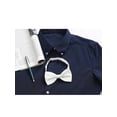 thumbnail image 5 of INSPIRE CHIC Accessoires de Nœud Papillon pour Hommes Sangle Ajustable Formel Uni Smoking Pré-Noué Blanc, 5 of 5