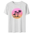 thumbnail image 3 of Birdeem Fashion Woman Print Round-Neck Short Sleeve T-Shirt Printing Loose Blouse Tops, 3 of 4