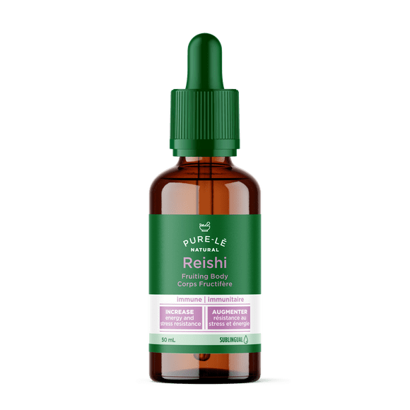 Concentré de Reishi Super Fort 1:1 à Double Extraction Sans Alcool - Santé du Cœur et du Système Immunitaire - Énergie et Vitalité - Aide au Bien-être - Sans Gluten et non-OGM – Végétalien et Sans Alcool - Fabriqué au Canada.