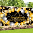thumbnail image 2 of Qocolhg Graduation Decorations Class of 2024 Graduation Decorations Congratulations Graduation Banner Graduation Banner Graduation Decorations Graduation Photo Backgrounds Graduation Party Supplies, 2 of 8