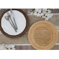 thumbnail image 5 of Saro Lifestyle Assiettes de Charge en Rotin Faites à la Main, Brun, Ensemble de 4, 13 Po, Rondes, Rotin, Assiette de Charge, 5 of 5