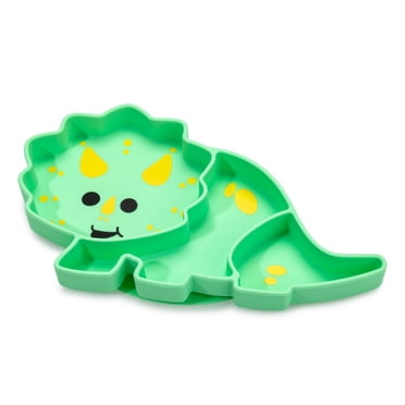 Assiette divisée en silicone - Dinosaure
