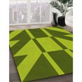 thumbnail image 3 of Ahgly Tapis Rectangulaire Lavable en Machine Intérieur Transitionnel Vert Pistache, 2 Pieds x 5 Pieds, 3 of 7