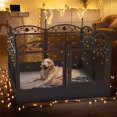thumbnail image 1 of Bingopaw Dog Whelping Pen Box: Large Heavy Duty Indoor Pet Whelping Playpen Cage with Waterproof Fertility Mat - Outdoor Garden Puppy Play Exercise Fence for Dogs Cat Rabbit (126x126x80cm), 1 of 8