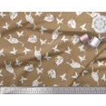thumbnail image 3 of Soimoi Rayon Crepe Fabric Bird & Cat Animal Print Sewing Fabric Yard 46 Inch Wide, 3 of 3