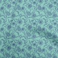 thumbnail image 1 of oneOone Rayon Turquoise Blue Fabric Floral Fabric For Sewing Printed Craft Fabric By The Yard 56 Inch Wide, 1 of 4