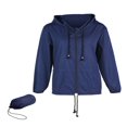 thumbnail image 1 of Veste Imperméable Légère pour Femmes, Couleur Unie, Fermeture Éclair devant, Coupe-Vent, 1 of 6