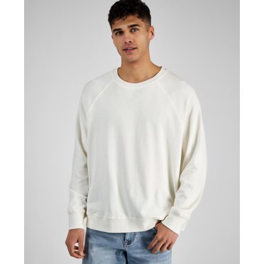 And Now This Men’s Raglan Sweatshirt, White, M