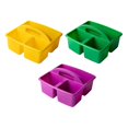 thumbnail image 1 of veasfak Panier à Compartiments de Bureau 3 Pcs Séparateur de Classification Multi-Grilles Artisanat Jaune Vert Violet, 1 of 9