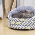 thumbnail image 2 of Vibrant Life 18" Round Wrapping Around Cat and Dog Bed,Modern Pet Den, Gray, 2 of 4