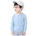 thumbnail image 2 of LSLJS Toddler Baby Boy Girl Fleece Pullover Sweatshirt Solid Color Crewneck Blouse Shirt Tops Warm Fall Winter Clothes, 2 of 5