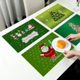 thumbnail image 4 of Oleegame Napperon 2 Pcs Napperons de Table de Noël Napperons de Table de Noël Rustiques Vintage Lavables, 4 of 4