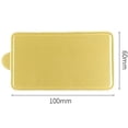 thumbnail image 1 of 100pcs Practical Cake Pad Multipurpose Greaseproof Mousse Cake Board Gold Paper Cupcake Mat for Home Kitchen Parties New - D, 1 of 2