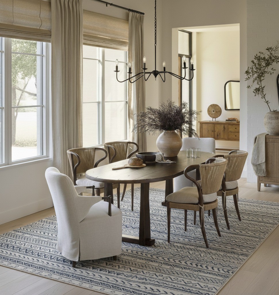 Rug Branch Havana Collection Tapis traditionnel en détresse.