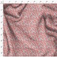 thumbnail image 4 of Soimoi Gray Rayon Fabric Artistic Floral Print Sewing Fabric Yard 56 Inch Wide, 4 of 5