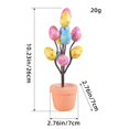 thumbnail image 4 of Birdeem Pot d'Œufs de Pâques Pot de Fleurs pour Cour Extérieure Décoration de Pâques, 4 of 10