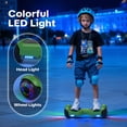 thumbnail image 3 of HOVERSTAR 6"Off-Road Hoverboard for Kids & Adults,Two-Wheel Self Balancing Flashing LED Wheels Electric Scooter,15km/h Max Speed,LED Light,UL 2272 Certified (Green), 3 of 8